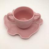 Tiffany & Co. Tiffany Tots Pink Pig Shaped Porcelain Plate and Cup