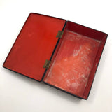 Japanese Lacquered Papier Mache Box with Three Scholars