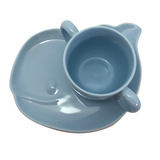 Tiffany & Co. Tiffany Tots Blue Whale Shaped Porcelain Plate and Cup
