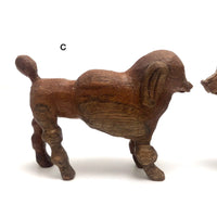 Marvelous Pack of Hand-carved Dogs - A Spectrum of Species! Sold Individually