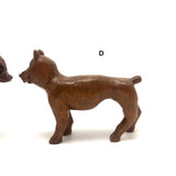 Marvelous Pack of Hand-carved Dogs - A Spectrum of Species! Sold Individually