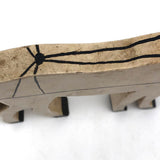 Old Hand-painted White Horse Wooden Cutout