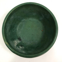 Matte Green Arts and Crafts Bowl, Presumed Zanesville