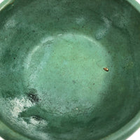 Matte Green Arts and Crafts Bowl, Presumed Zanesville