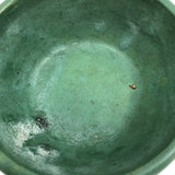 Matte Green Arts and Crafts Bowl, Presumed Zanesville