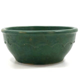 Matte Green Arts and Crafts Bowl, Presumed Zanesville