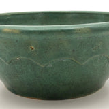 Matte Green Arts and Crafts Bowl, Presumed Zanesville