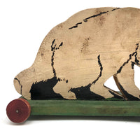 Sweet Old Polar Bear Pull Toy