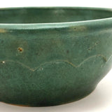 Matte Green Arts and Crafts Bowl, Presumed Zanesville