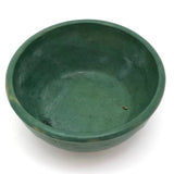 Matte Green Arts and Crafts Bowl, Presumed Zanesville
