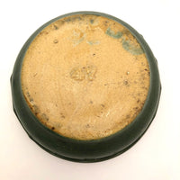 Matte Green Arts and Crafts Bowl, Presumed Zanesville