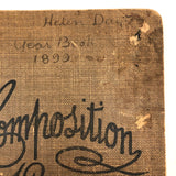 Helen Dayton's 1899 Notebook with School Work, Paper Dolls, Color Drawings, etc.