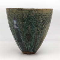 Earthy Ikebana-type Studio Pottery Vase or Bowl With Painterly Glazing