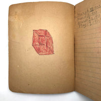 Helen Dayton's 1899 Notebook with School Work, Paper Dolls, Color Drawings, etc.