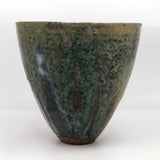 Earthy Ikebana-type Studio Pottery Vase or Bowl With Painterly Glazing
