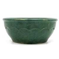 Matte Green Arts and Crafts Bowl, Presumed Zanesville