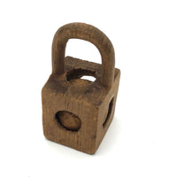 Tiny Ball in Cage Lock Shaped Whimsy