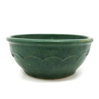 Matte Green Arts and Crafts Bowl, Presumed Zanesville