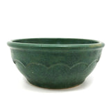 Matte Green Arts and Crafts Bowl, Presumed Zanesville