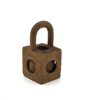 Tiny Ball in Cage Lock Shaped Whimsy