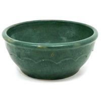 Matte Green Arts and Crafts Bowl, Presumed Zanesville