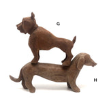 Marvelous Pack of Hand-carved Dogs - A Spectrum of Species! Sold Individually