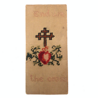 Endure the Cross Antique Punch Paper Embroidery