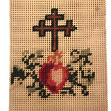 Endure the Cross Antique Punch Paper Embroidery