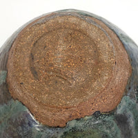 Earthy Ikebana-type Studio Pottery Vase or Bowl With Painterly Glazing