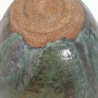 Earthy Ikebana-type Studio Pottery Vase or Bowl With Painterly Glazing