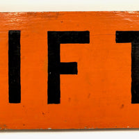 GIFTS Hand-painted Double-Sided Red and Black Wooden Sign