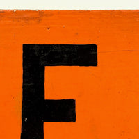 GIFTS Hand-painted Double-Sided Red and Black Wooden Sign