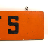 GIFTS Hand-painted Double-Sided Red and Black Wooden Sign