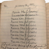 Helen Dayton's 1899 Notebook with School Work, Paper Dolls, Color Drawings, etc.