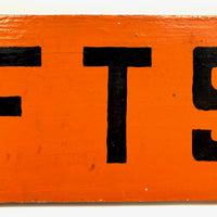 GIFTS Hand-painted Double-Sided Red and Black Wooden Sign