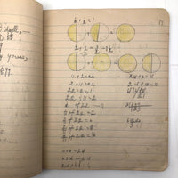 Helen Dayton's 1899 Notebook with School Work, Paper Dolls, Color Drawings, etc.