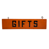GIFTS Hand-painted Double-Sided Red and Black Wooden Sign