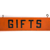 GIFTS Hand-painted Double-Sided Red and Black Wooden Sign
