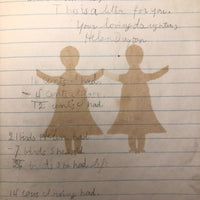 Helen Dayton's 1899 Notebook with School Work, Paper Dolls, Color Drawings, etc.