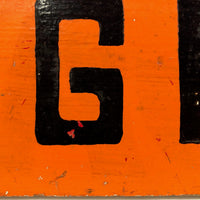 GIFTS Hand-painted Double-Sided Red and Black Wooden Sign