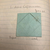 Helen Dayton's 1899 Notebook with School Work, Paper Dolls, Color Drawings, etc.