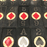 Gorgeous Old Poker Dominoes, Partial Set