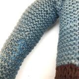 Super Sweet Old Knitted Boy Doll with One Blue Beaded Eye