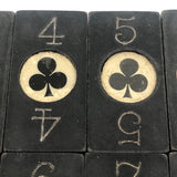 Gorgeous Old Poker Dominoes, Partial Set