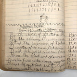 Helen Dayton's 1899 Notebook with School Work, Paper Dolls, Color Drawings, etc.