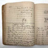 Helen Dayton's 1899 Notebook with School Work, Paper Dolls, Color Drawings, etc.