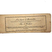 Lovely and Very Rare Wrifford's 1813 New System of Penmanship Instruction Booklet