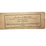Lovely and Very Rare Wrifford's 1813 New System of Penmanship Instruction Booklet