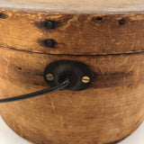 Antique Bentwood Lidded Pantry Box with Bail Handle