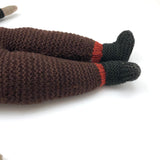 Super Sweet Old Knitted Boy Doll with One Blue Beaded Eye